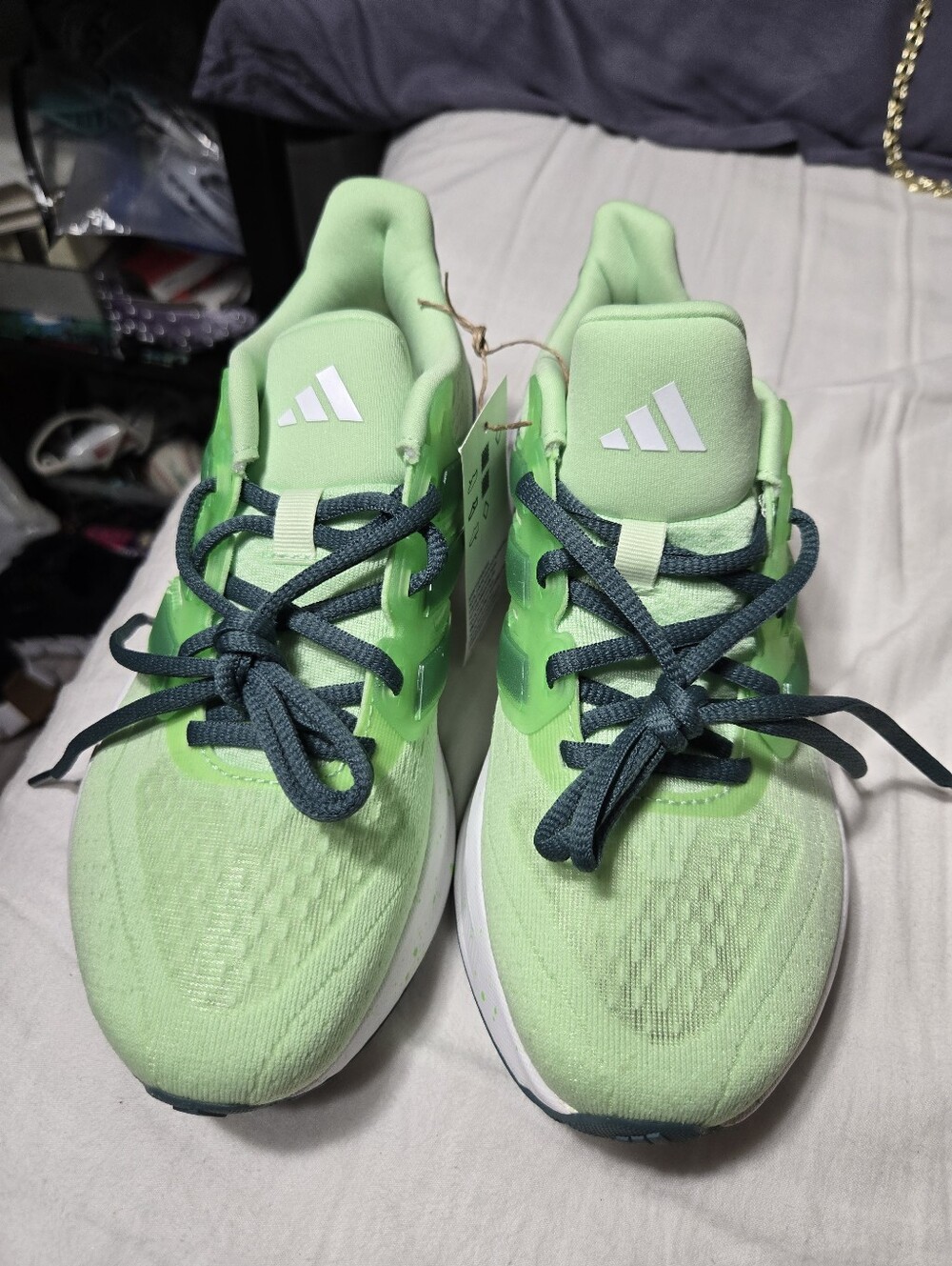 Adidas Ultrarun 5 Junior Green Sz 4 Youth NWT - Picture 2 of 8